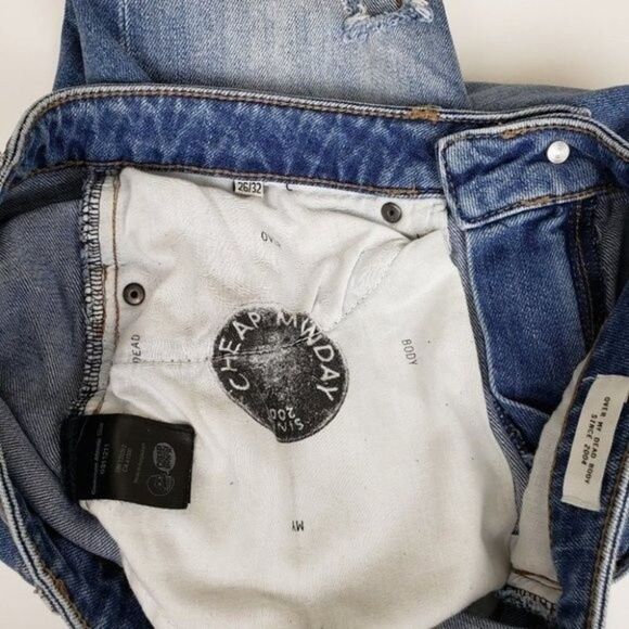 Cheap Monday Common Atomic Distressed Ankle Jeans Size 26/32 - Picture 8 of 14